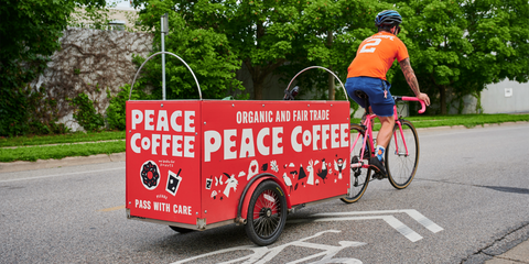 Peace Coffee's 'Pedaling Peace Initiative'