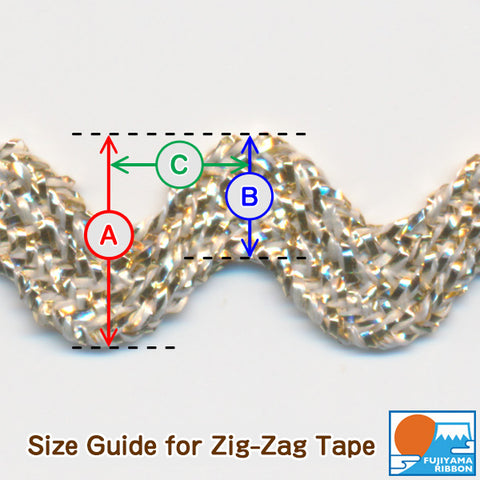 Size Guide for Zig-Zag Tape
