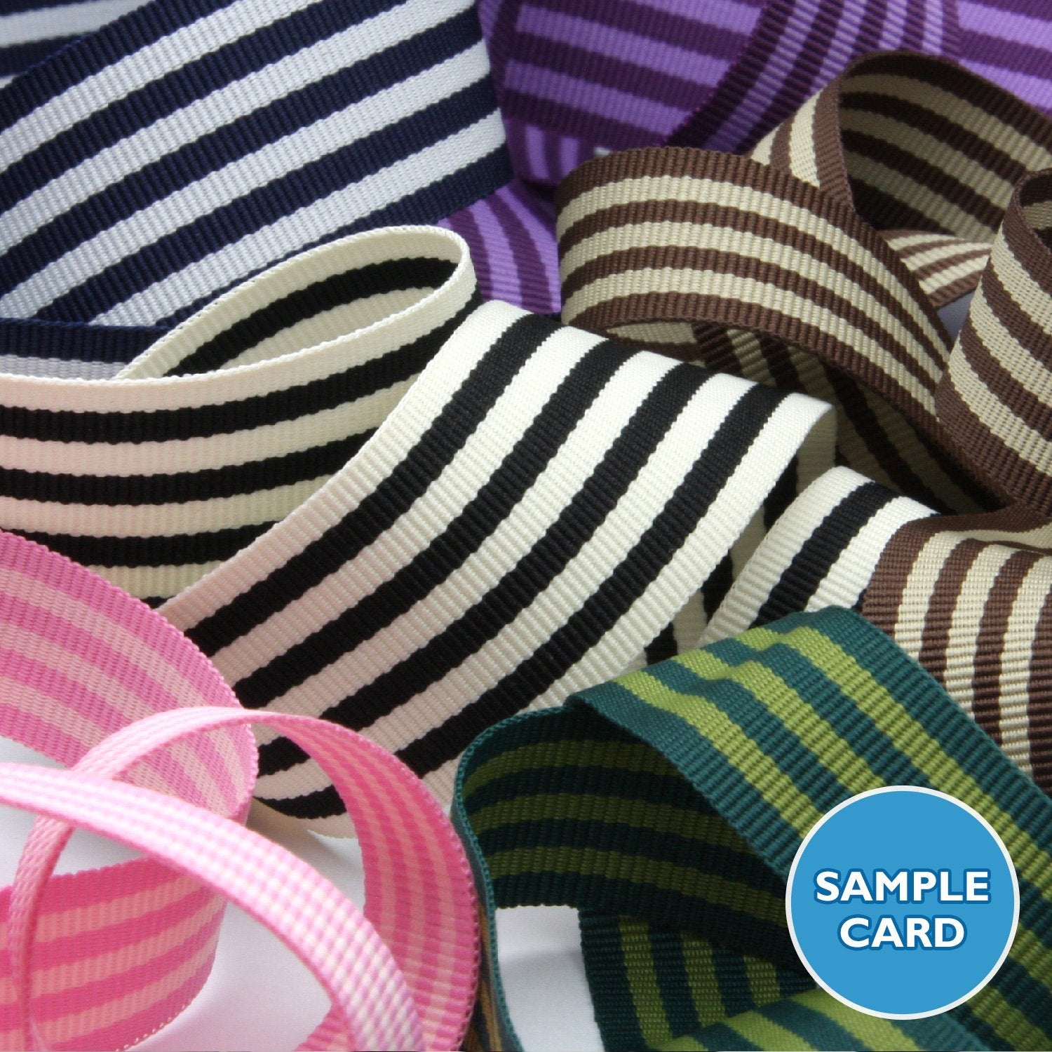 Sample] Stripe Grosgrain Ribbon approx.4mm (5/32) 3 Meters Cut