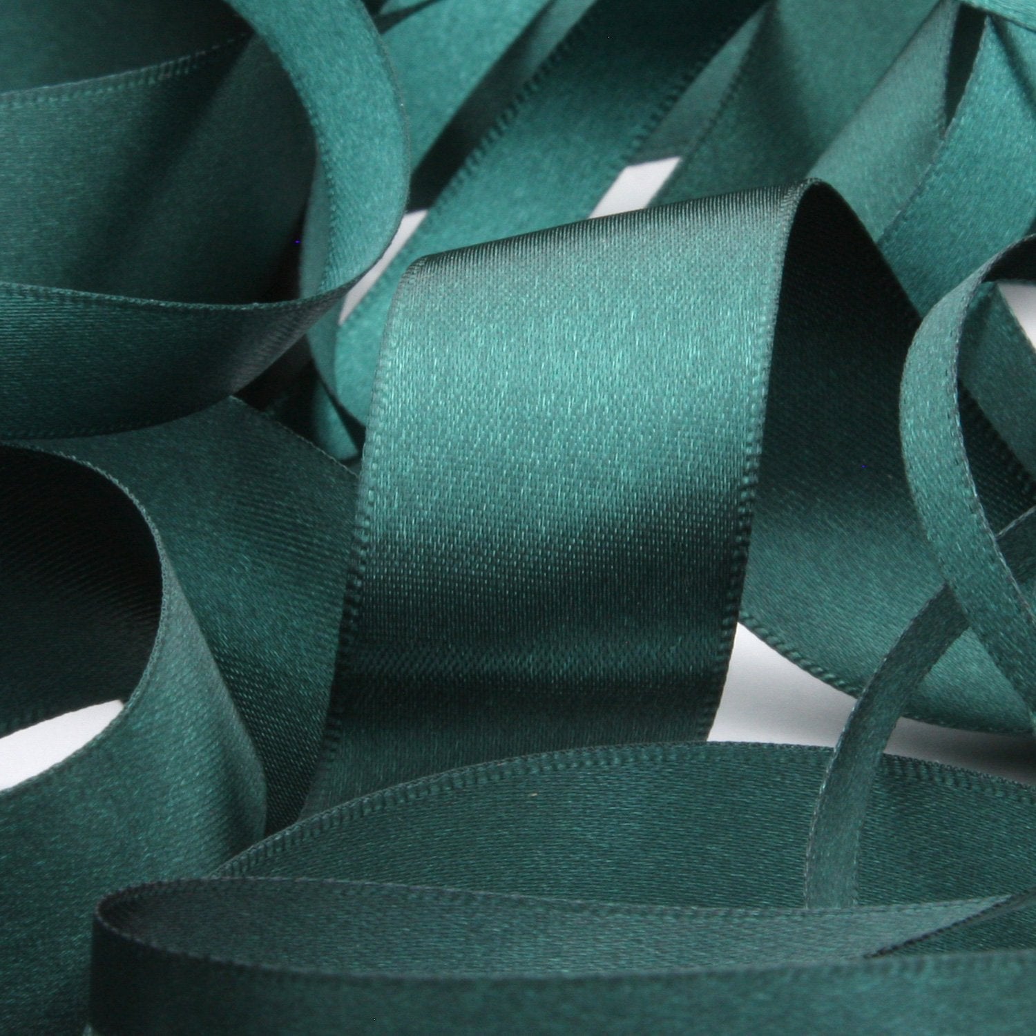 dark teal satin ribbon