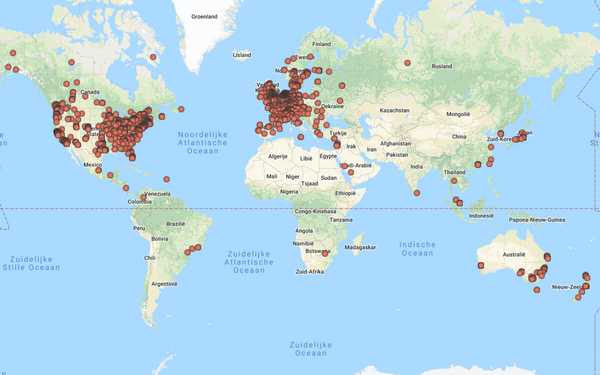 Etsy sales map for Westerman Bags