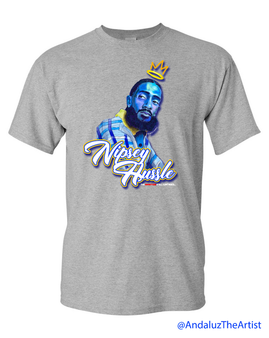 royal blue nipsey hussle shirt