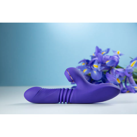 Blush Novelties Lush Iris 抽插 吸啜 旋轉 發熱 G點 陰蒂 按摩棒 Thrusting Suction Gyrating Warming G-spot Clitoral Massager