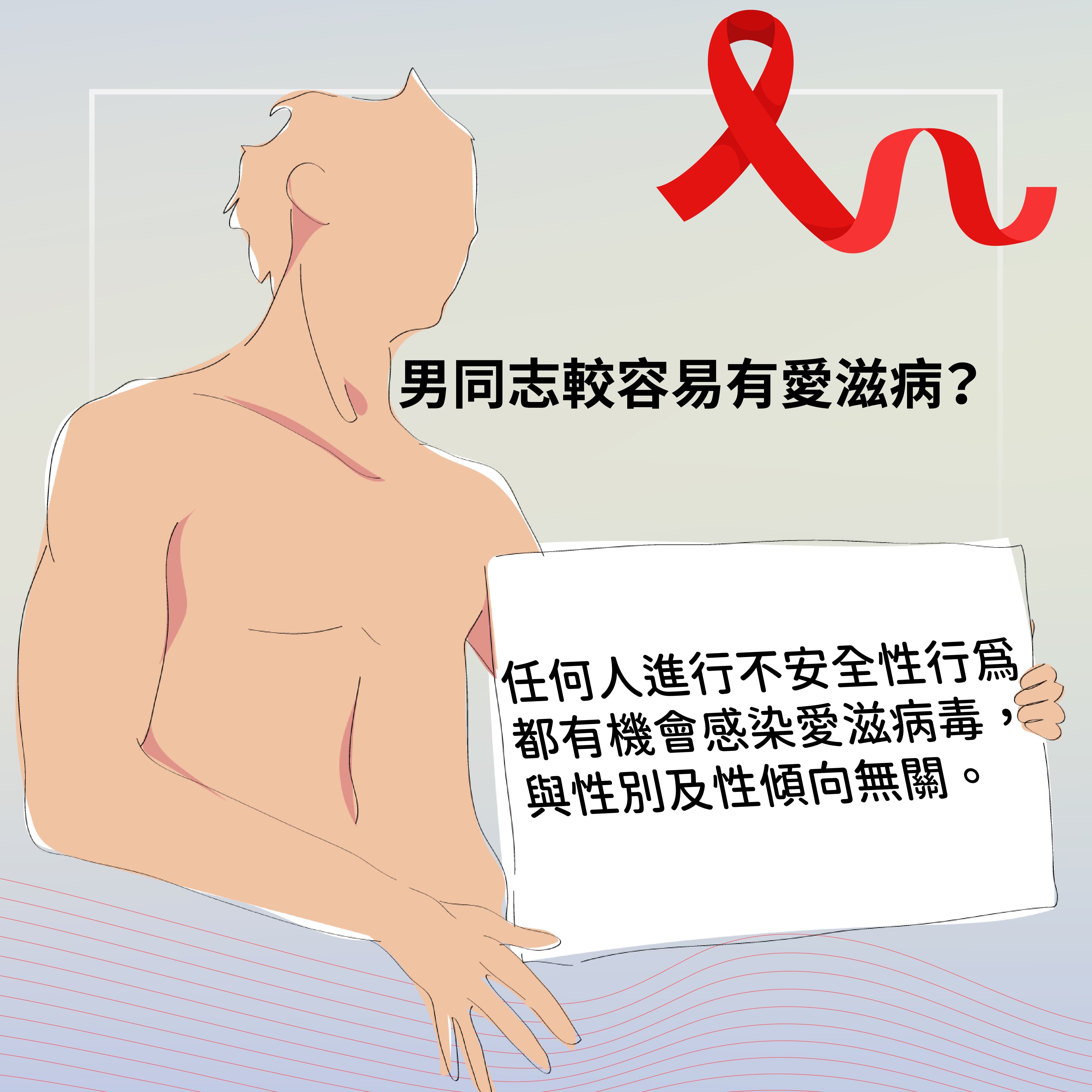 迷思 4：男同志較容易有愛滋病？