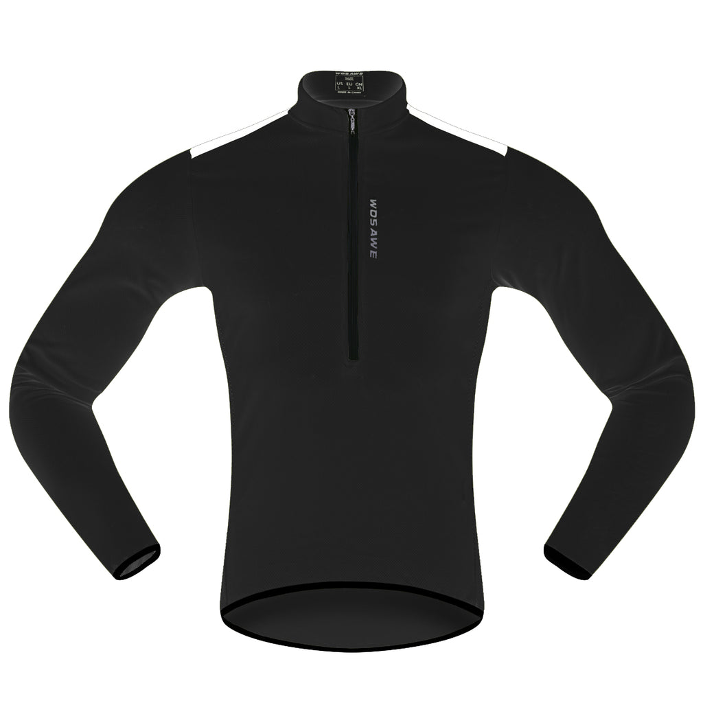 Download WOSAWE Men's Half Zip Long Sleeve Bicycle Cycling Jersey ...