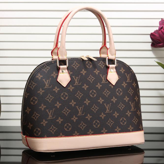 LV Louis Vuitton Fashion Leather Handbag Satchel Tote