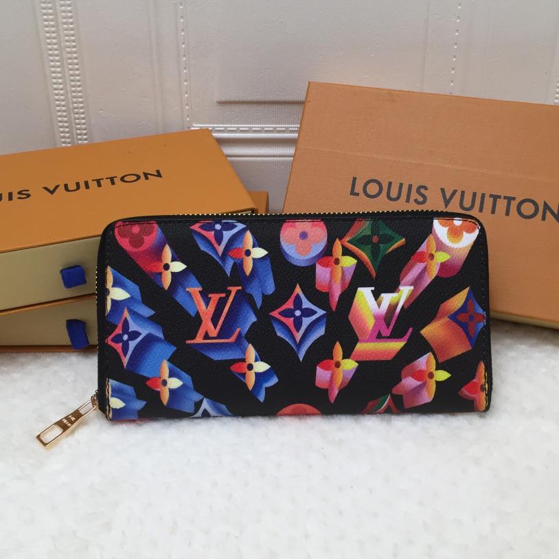 Louis Vuitton Clutch Bag Wristlet LV Classic Women Leather Print High Quality Wallet Purse