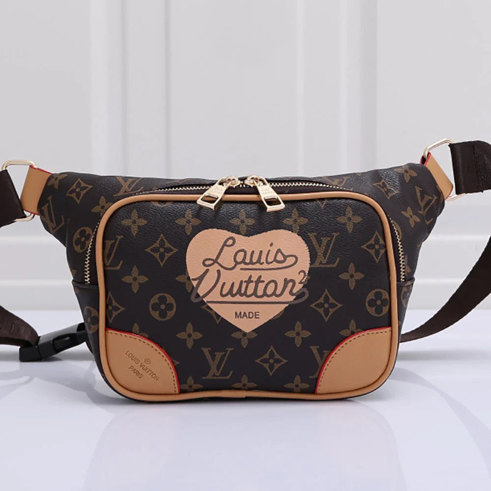 LV Louis Vuitton Hot Sale Patchwork Color Letters Crossbody Bag 