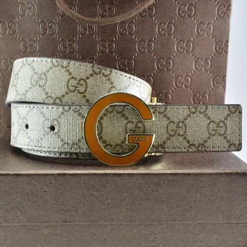 GG Popular Fashion Classic Woman Men Smooth Buckle Embossing Lea