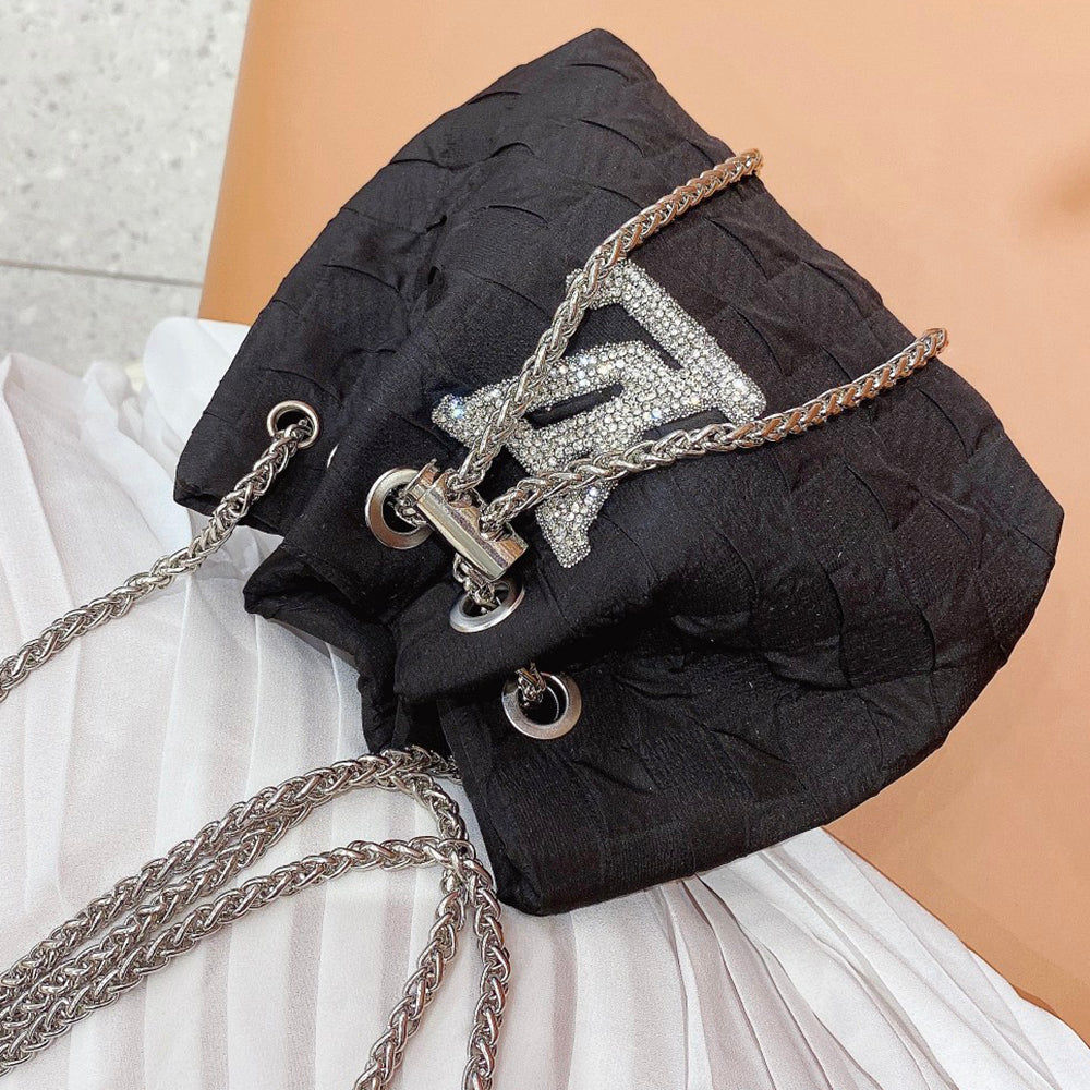 LV Louis Vuitton Diamond Drill Logo Ms Picking In A Bucket Bag Shoulder Bag Messenger Ba