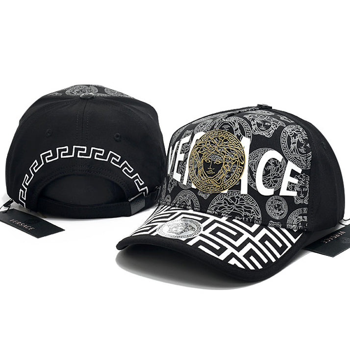 Versace Woman Men Fashion Embroidery Sunshade Baseball Hat