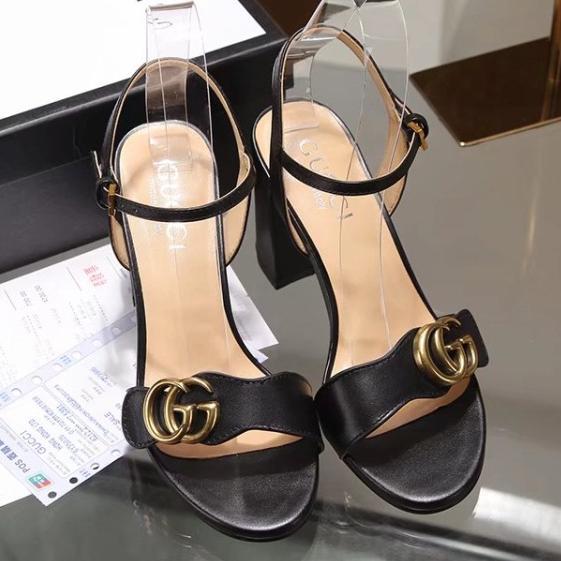 GG Women Fashion Buckle Sandals Heels Shoes