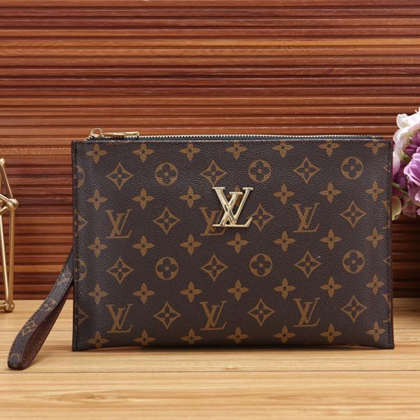 Louis Vuitton Women Fashion Leather Zipper Wallet Purse