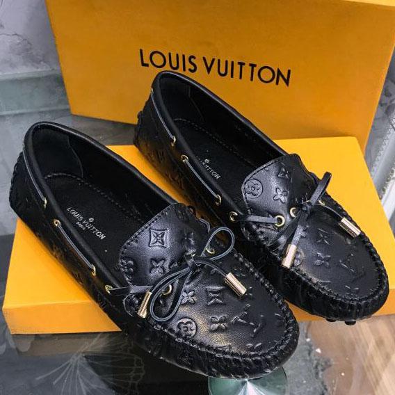 Louis Vuitton Women Fashion Casual Moccasin-Gommino In Leather Driving Shoes