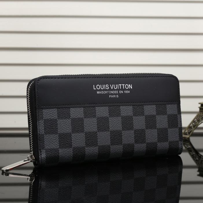 Louis Vuitton LV Classic Leather Print Wallet Purse