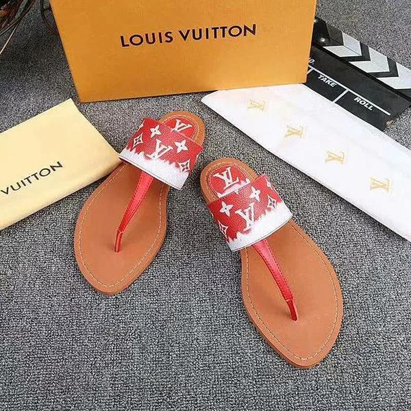 LV Shoes Louis Vuitton Slippers Women Fashion Sandals Shoes