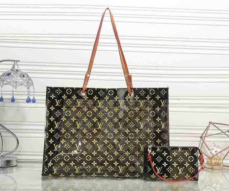 Louis Vuitton LV Women Shopping Leather Satchel Handbag Crossbod