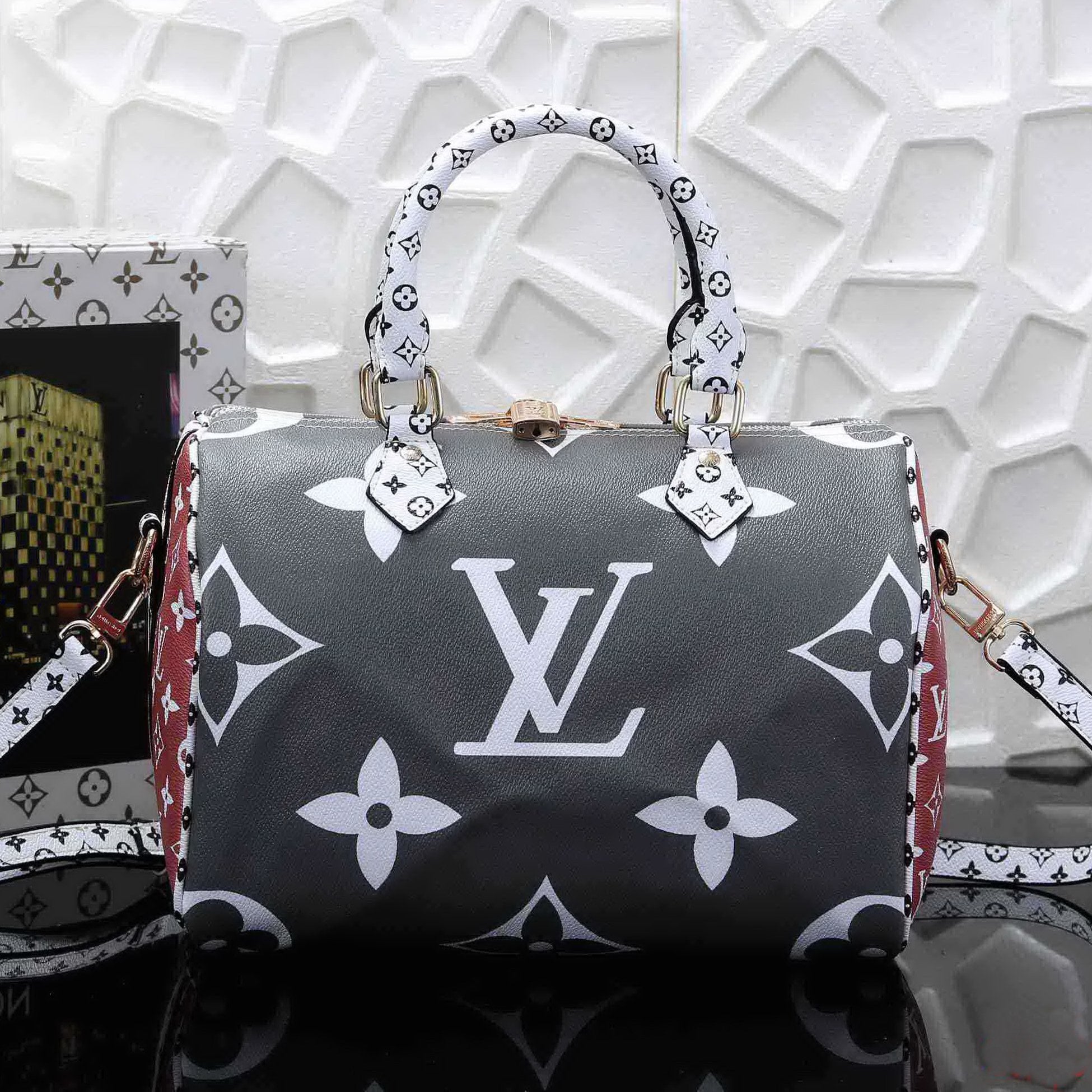 Louis Vuitton LV Fashion Leather Handbag Crossbody Satchel