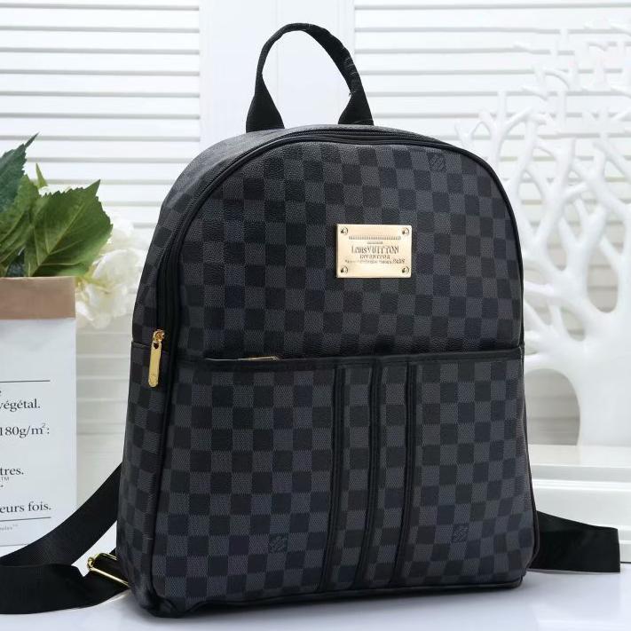 Louis Vuitton LV Fashion Leather Backpack Satchel