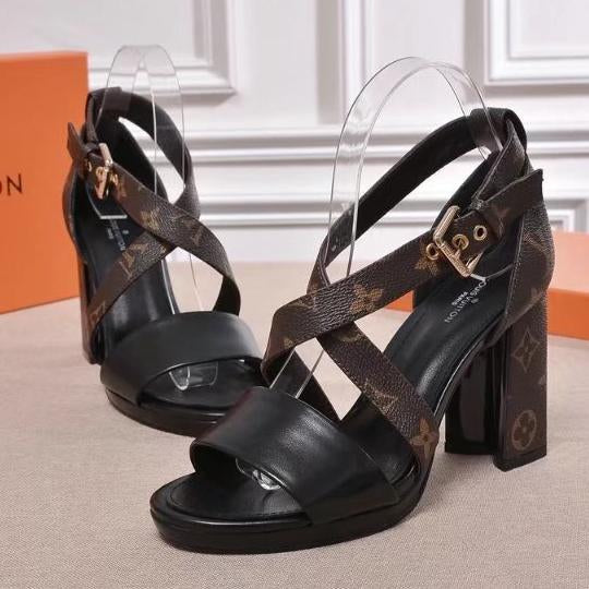 Louis Vuitton Women Fashion Casual Heels Shoes Sandals Shoes