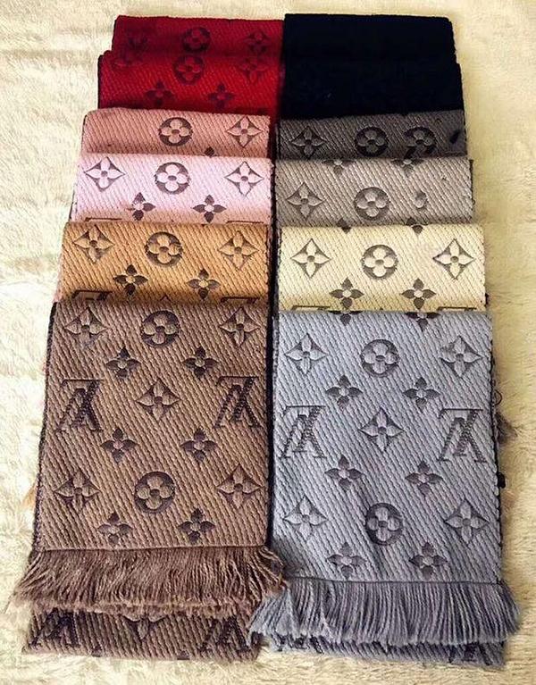 Louis Vuitton LV Popular Louis Vuitton Jacquard Cashmere Cape Scarf Scarves Shawl