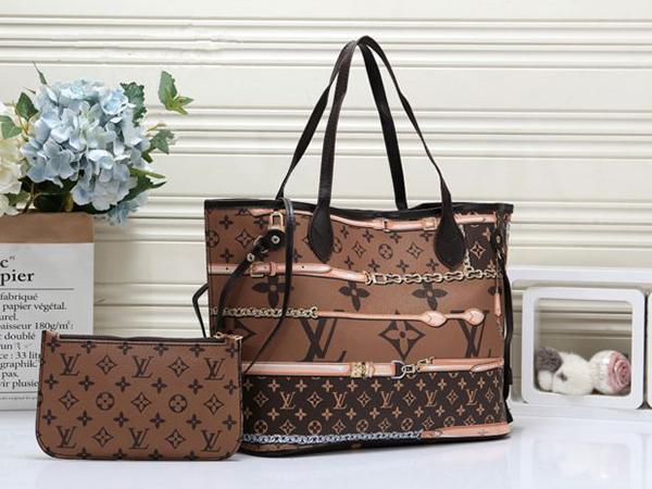 LV Louis Vuitton Hot Sale Women Leather Handbag Tote Shoulder Bag Purse Wallet