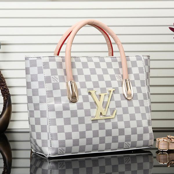 Louis Vuitton LV Women Shopping Bag Leather Crossbody Satchel Shoulder Bag Handbag