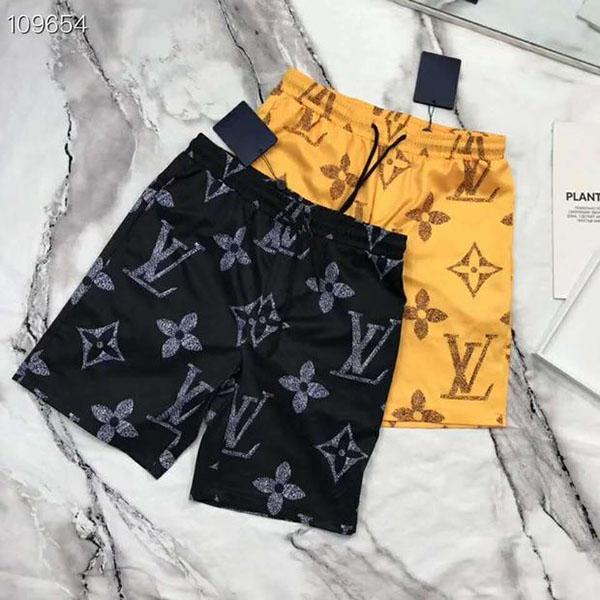 Louis Vuitton LV Fashion New Monogram Print Women Men Sports Leisure Shorts