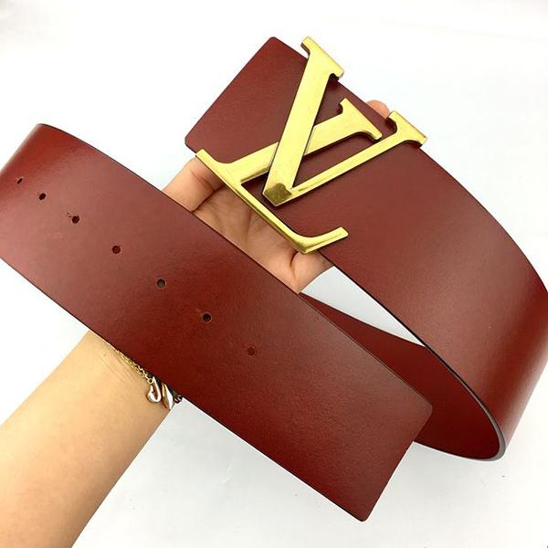 Louis Vuitton LV Tide Brand Female Models Simple Classic Letter Buckle Belt