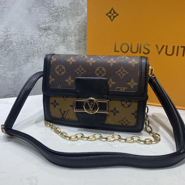 Louis Vuitton LV Fashion Leather Crossbody Satchel Shoulder Bag