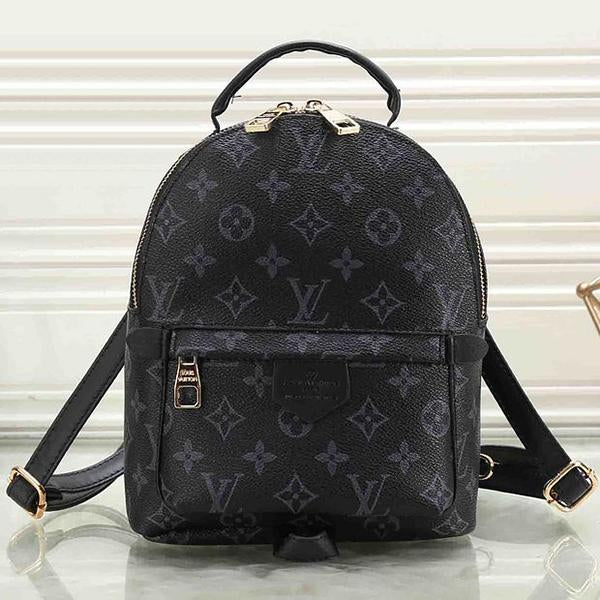 LV Louis Vuitton Women Fashion Daypack School Bag Leather Backpack