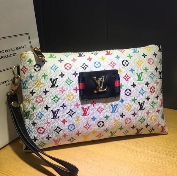 Louis Vuitton LV Women Fashion Leather Handbag Tote Clutch Bag