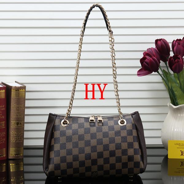 Louis Vuitton LV Women Fashion Leather Chain Tote Crossbody Satchel