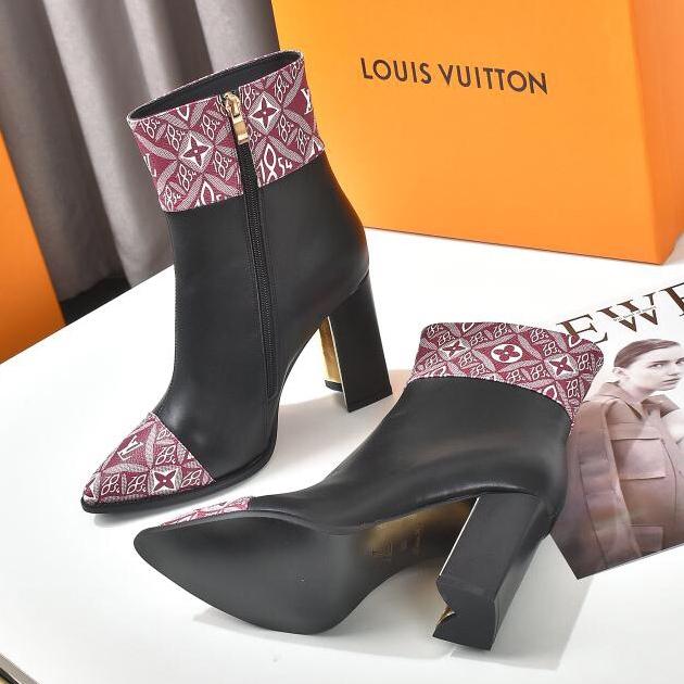 louis vuitton high heel boots