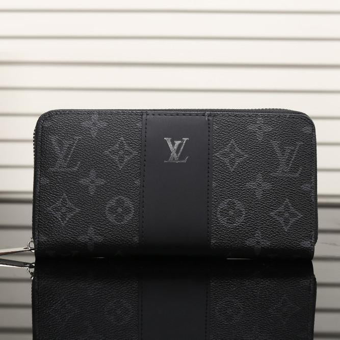 Louis Vuitton LV Women Leather Fashion Print Wallet Purse