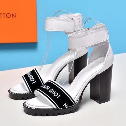 Louis Vuitton Women Fashion Casual Heels Shoes Sandals Shoes