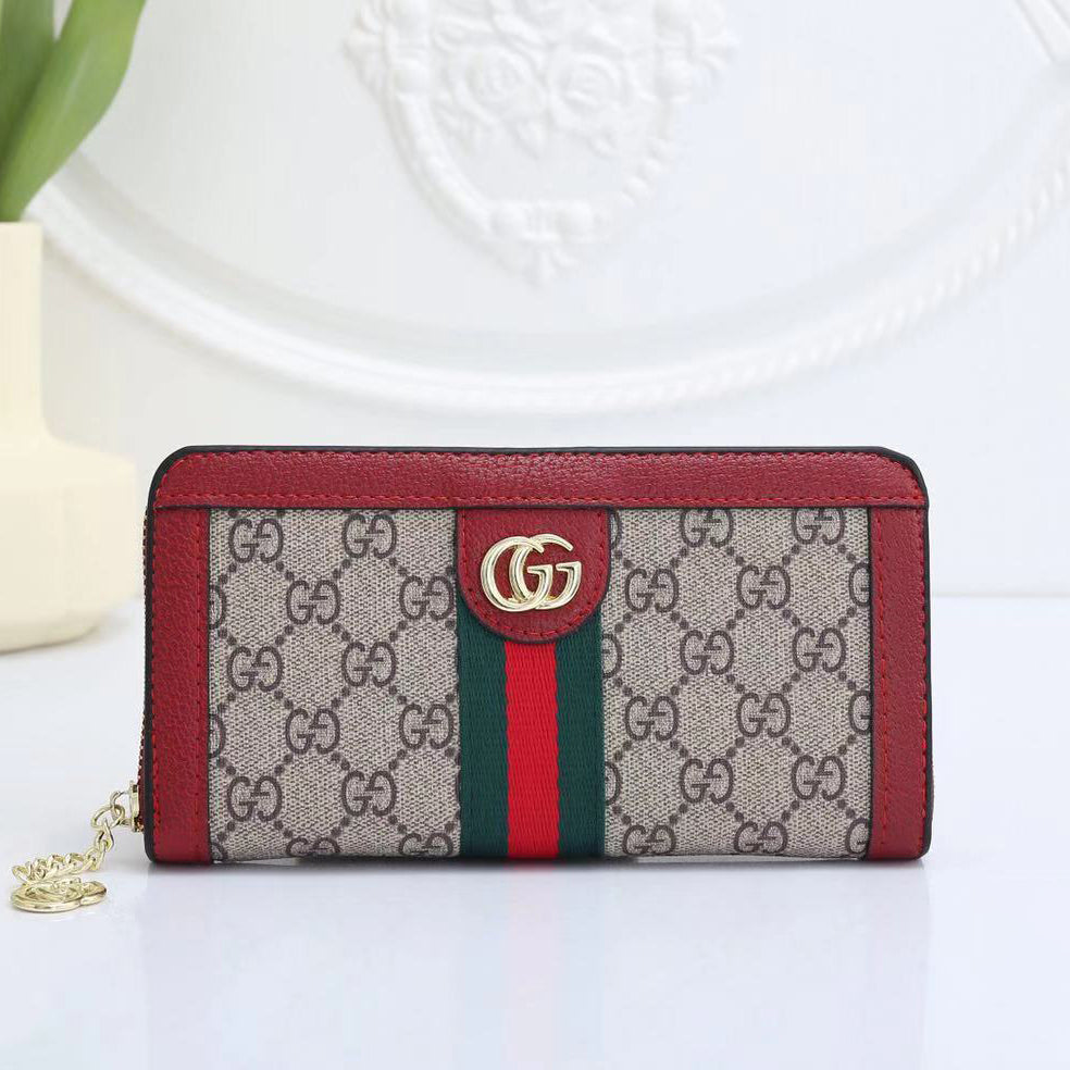 GG Classic Women Leather Print Wallet Purse