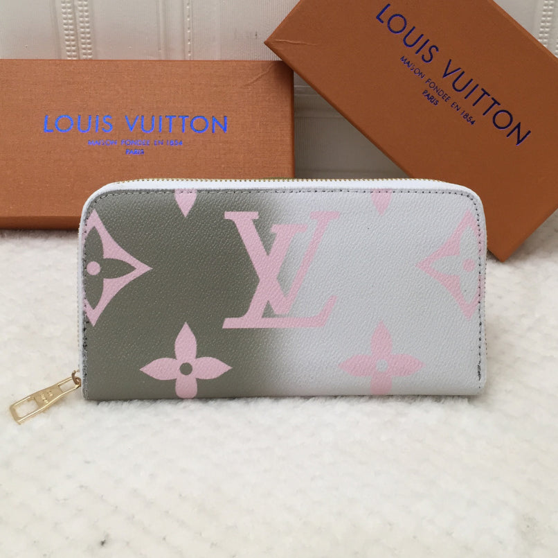 Louis Vuitton LV Classic Leather Print Wallet Purse