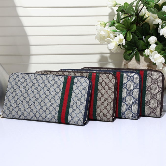 GG Classic Leather Print Wallet Purse