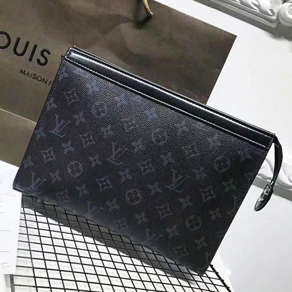 Louis Vuitton LV Fashion Casual Woman Envelope Clutch Bag Leather File Bag Tote Handbag