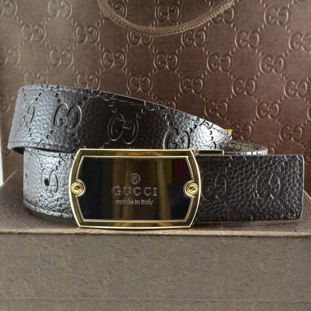 GG Popular Fashion Classic Woman Men Smooth Buckle Embossing Leather Belt