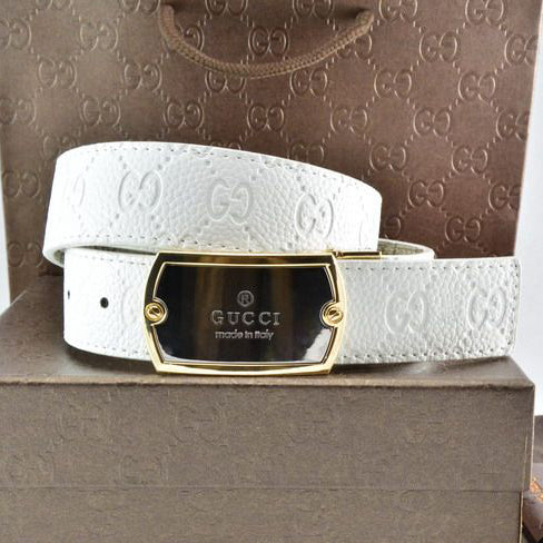 GG Popular Fashion Classic Woman Men Fashion Smooth Buckle Leather Belt