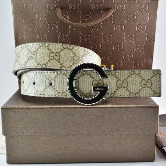 GG Popular Fashion Classic Woman Men Fashion Smooth Buckle Leather Belt