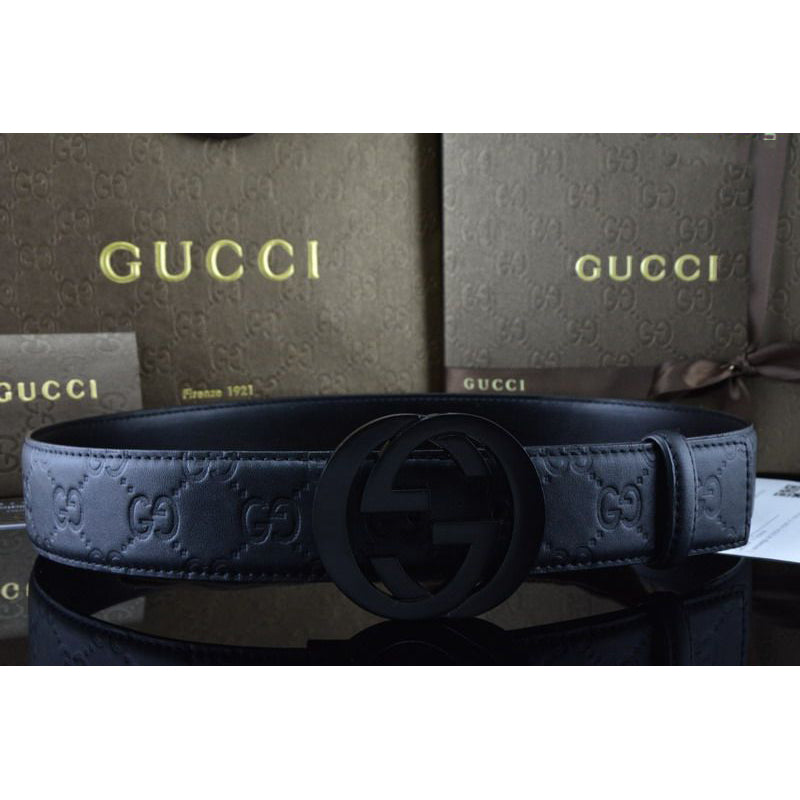 GG Men Women Fashion Smooth Buckle Leather Belt