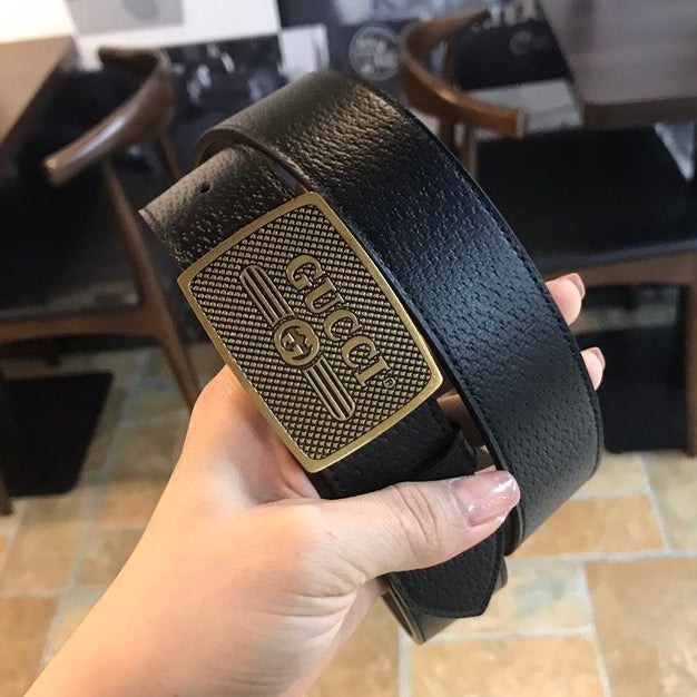 GG Men Women Fashion Hasp Buckle Leather Belt