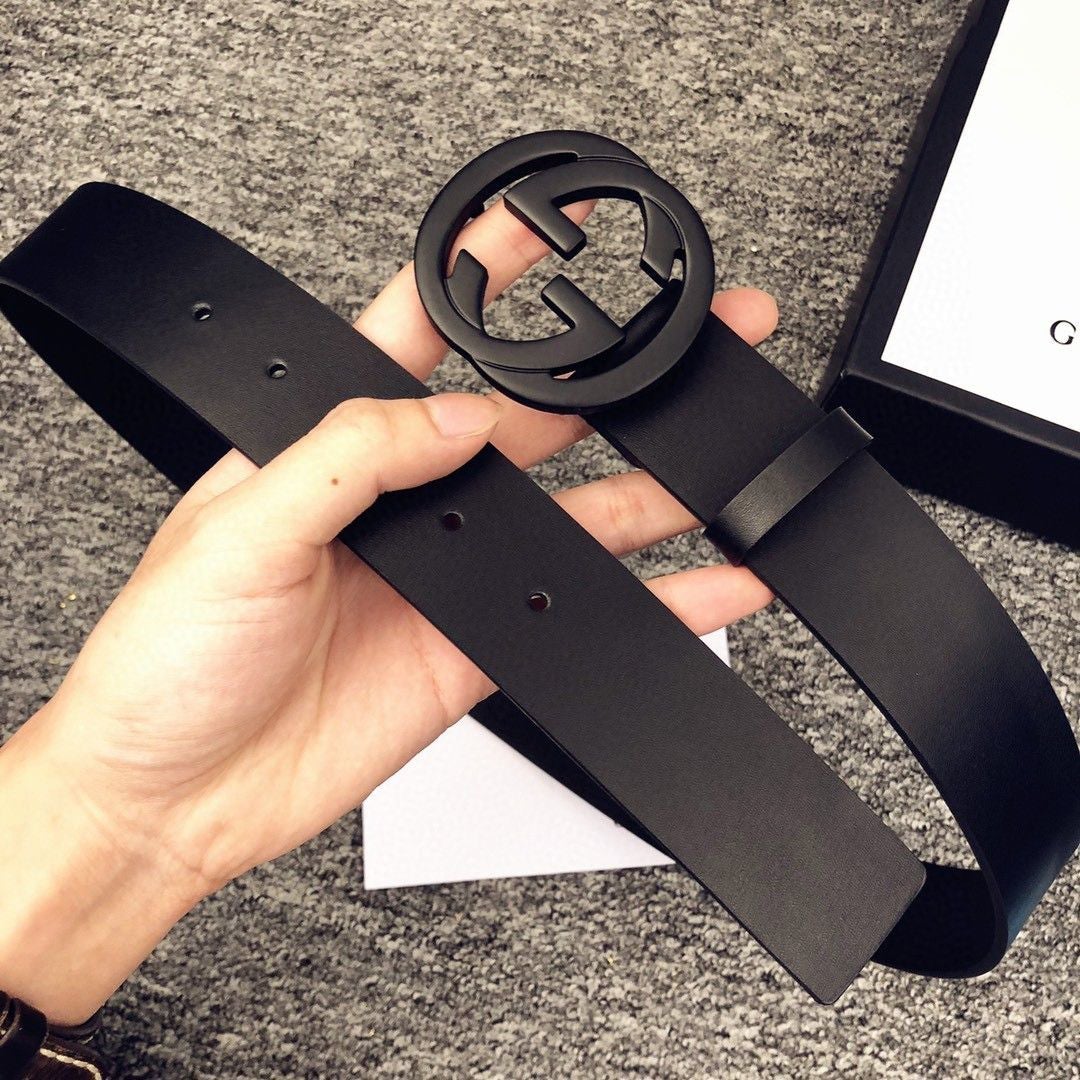 GG Popular Fashion Classic Woman Men Fashion Smooth Buckle Leather Belt