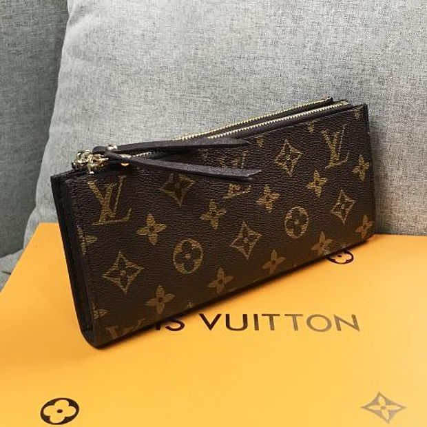 Printed Louis Vuitton dual zipper bags