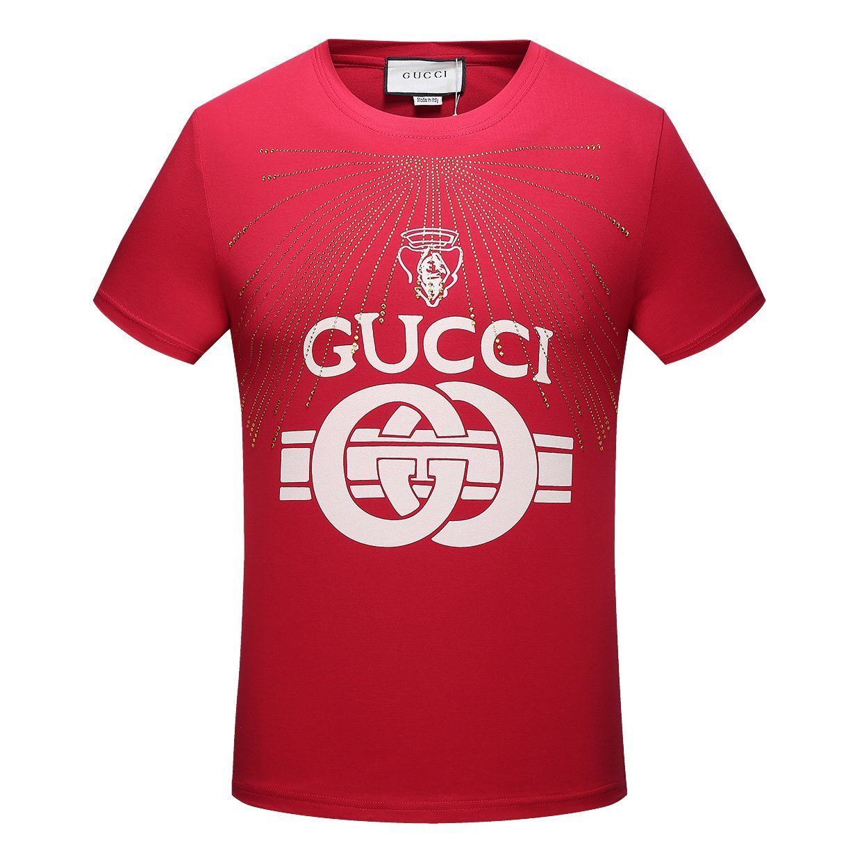 GG Men Fashion Casual Letter Shirt Top Tee