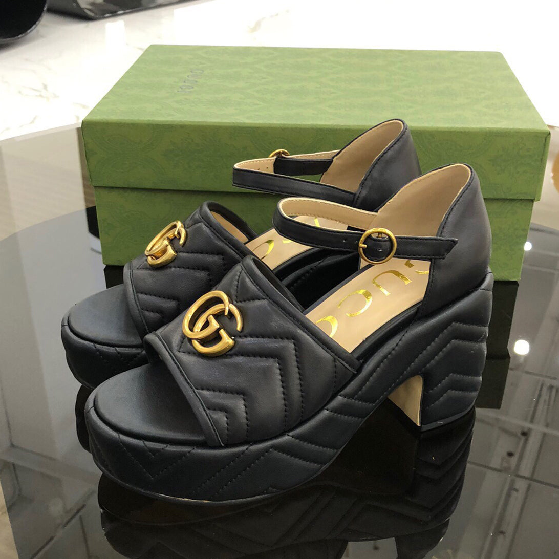 GG Fashion Classics Platform Sandals Shoes Heels Shoes