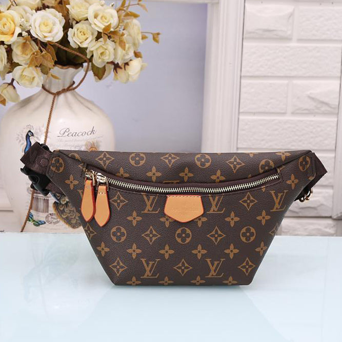 LV Louis Vuitton Classic Fashion Zipper Large Capacity Waist Bag Mobile Phone Bag Coin Purse